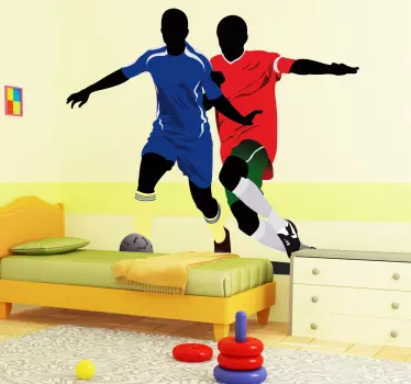 Football Players Decal - TenStickers