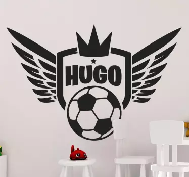 Football Royalty Kids Wall Sticker - TenStickers