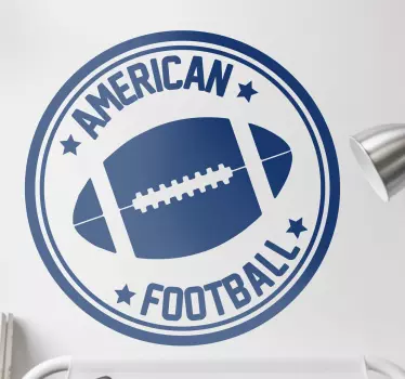 Football sticker american football logo design - TenStickers