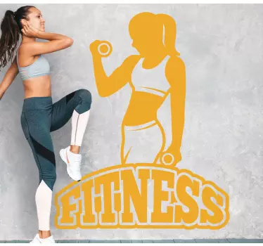 Football sticker fitness motivation art - TenStickers