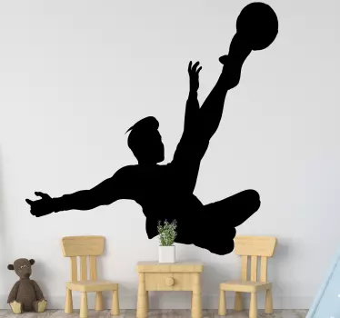 Football sticker goalkeeper saving the ball - TenStickers