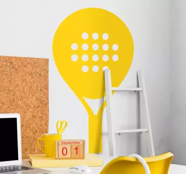 Football sticker racket shape silhouette - TenStickers