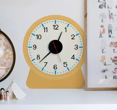 for children wall clock sticker - TenStickers