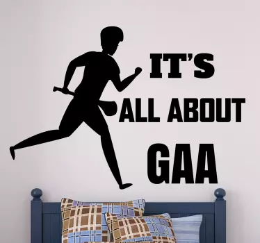 GAA Hurling wall decal - TenStickers