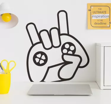 Gamer icon video game wall sticker - TenStickers