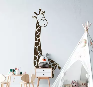 Giraffe baby walking baby wall sticker - TenStickers