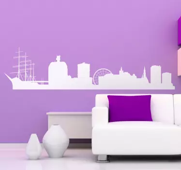 Gothenburg Skyline Sticker - TenStickers