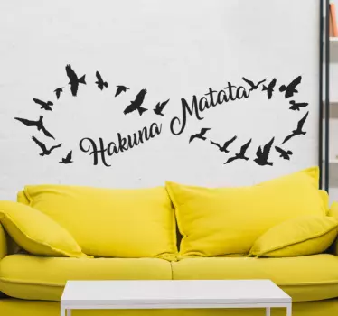 Hakuna Matata Infinite movie quote wall decal - TenStickers
