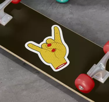 Hand Gesture Symbol football sticker - TenStickers