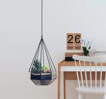Hanging Plant Sticker - TenStickers