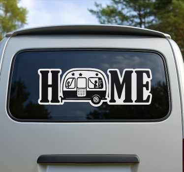 Home camper campervan decal - TenStickers