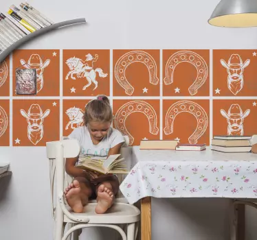 Horseshoe tile transfer - TenStickers