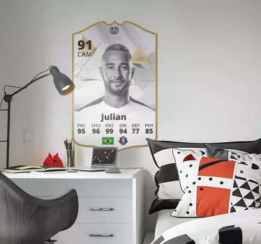 icon card football sticker - TenStickers