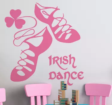 Irish Dance shoes dance decal - TenStickers