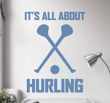 It's all about Hurling kids room wall sticker - TenStickers