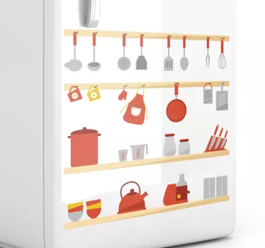 Kitchen Utensils Wall Sticker - TenStickers