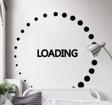 Loading rotation video game wall sticker - TenStickers