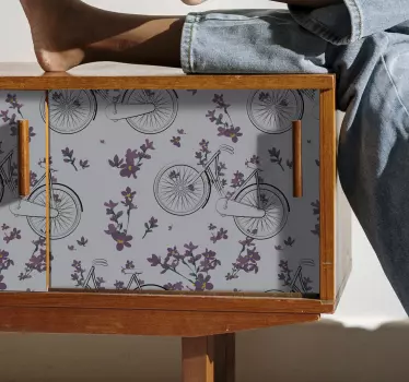 Lots of little vintage bicycles decals for furniture - TenStickers