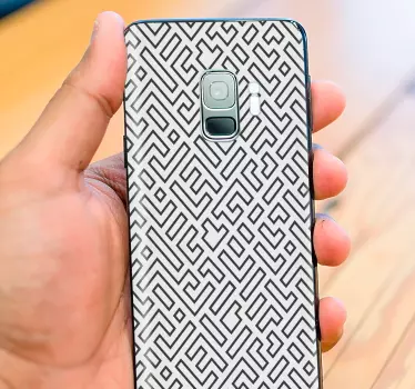 Maze Pattern Samsung stickers - TenStickers