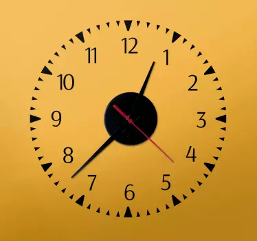 Minimalist Design clock wall sticker - TenStickers