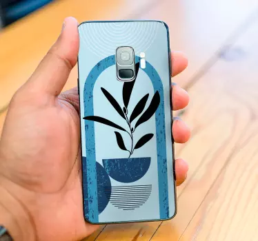 Minimalist Plant Display Samsung stickers - TenStickers