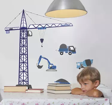 Multi tractors  toy decal - TenStickers
