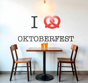 Oktoberfest sticker i love oktoberfest - TenStickers