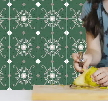 Old style tiles vinyl transfer - TenStickers