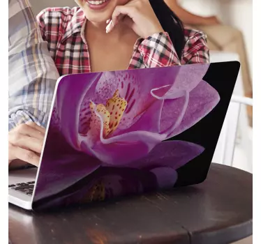 Orchid flowers laptop skin - TenStickers