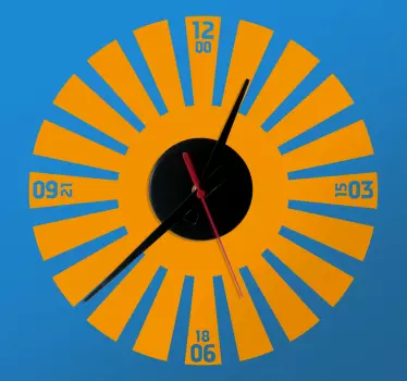 Rays Clock Sticker - TenStickers