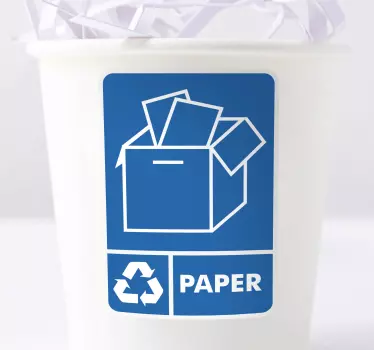 Recycle Paper Sticker - TenStickers