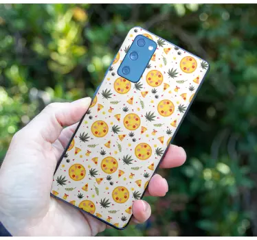 Samsung stickers cheesy pizza pleasure - TenStickers