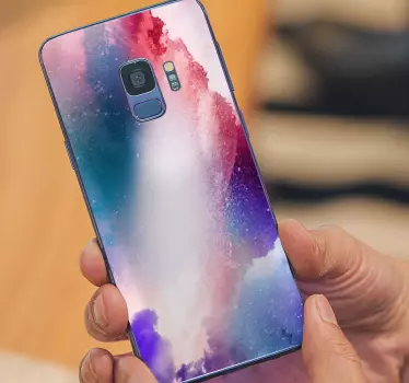 Samsung stickers colorful cosmic waves - TenStickers