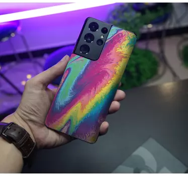 Samsung stickers colorful fluid swirl - TenStickers