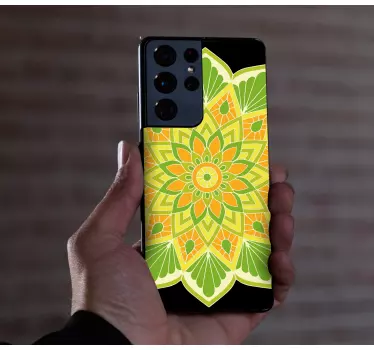 Samsung stickers floral mandala design - TenStickers