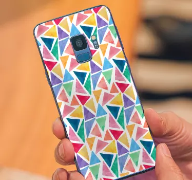 Samsung stickers lively triangular design - TenStickers