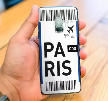 Samsung stickers paris airport tag - TenStickers