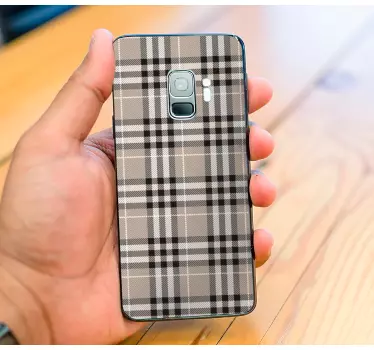 Samsung stickers plaid pattern design - TenStickers