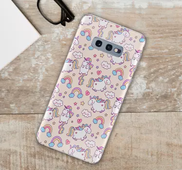 Samsung stickers playful unicorns design - TenStickers
