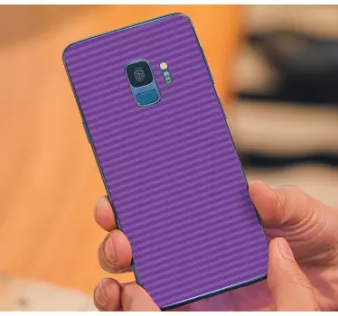 Samsung stickers purple striped surface - TenStickers