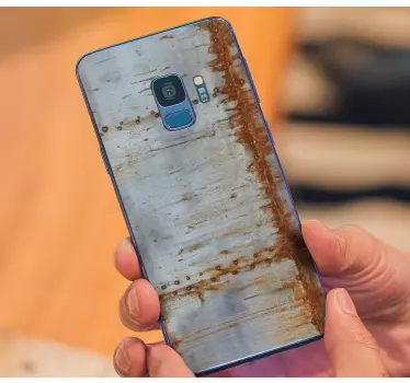 Samsung stickers rustic metal finish - TenStickers
