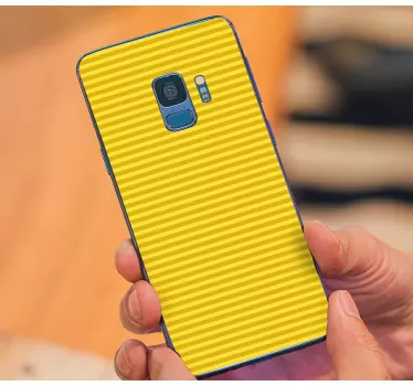 Samsung stickers striped yellow design - TenStickers