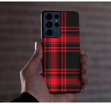 Samsung stickers tartan pattern design - TenStickers