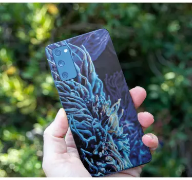 Samsung stickers vibrant coral pattern - TenStickers
