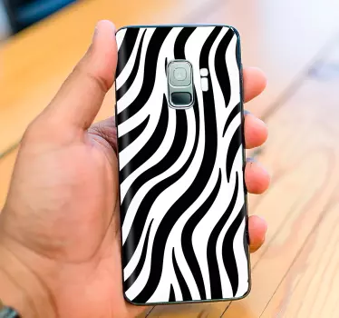 Samsung stickers wavy black design - TenStickers