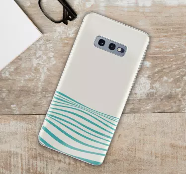 Samsung stickers wavy lines design - TenStickers