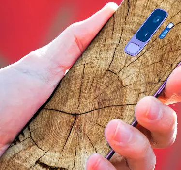 Samsung stickers wood grain texture - TenStickers