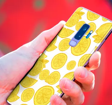 Samsung stickers yellow citrus design - TenStickers