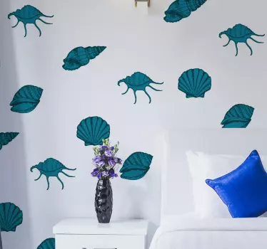 Seashell animals  Seashell decal - TenStickers