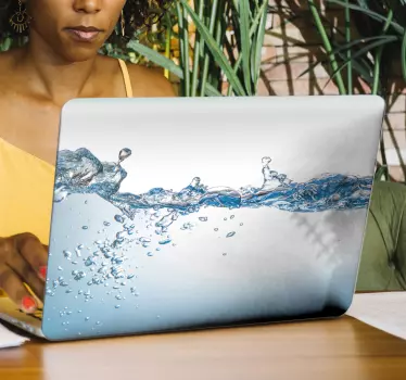 Shape of water laptop skin - TenStickers